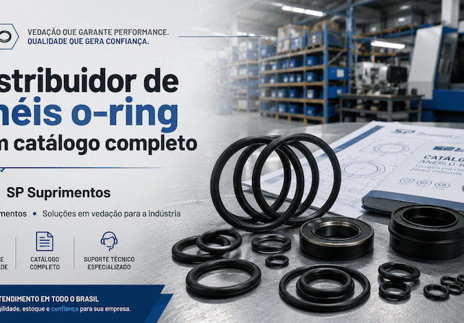 Distribuidor de anéis o-ring com catálogo completo: SP Suprimentos